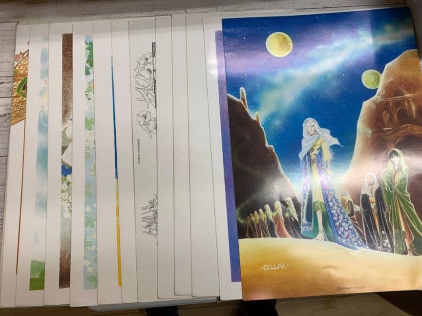 原画 日出処の天子 成田美名子内田善美 エイリアン通り 魔夜峰央 和田慎二 6点