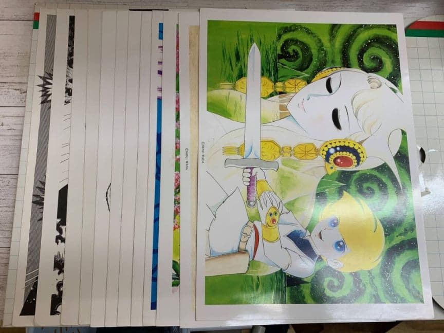 原画 日出処の天子 成田美名子内田善美 エイリアン通り 魔夜峰央 和田慎二 6点