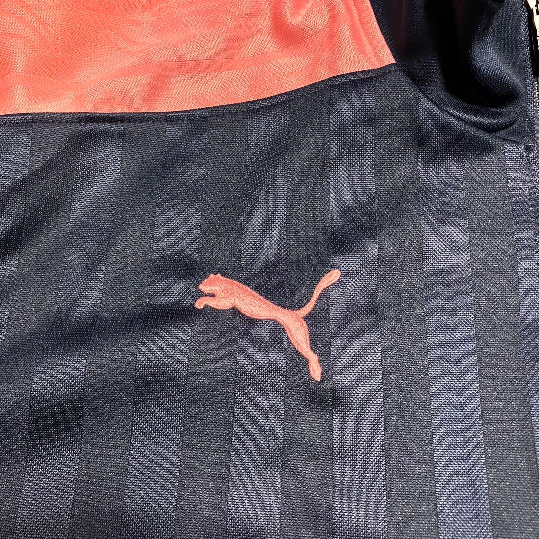 プーマPUMA ジャージ 上下S-M -Lネイビー/ピンク セットアップ