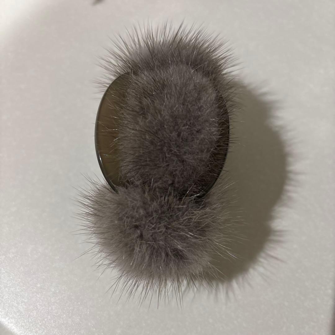 Alexandre de Paris minkヘアクリップ