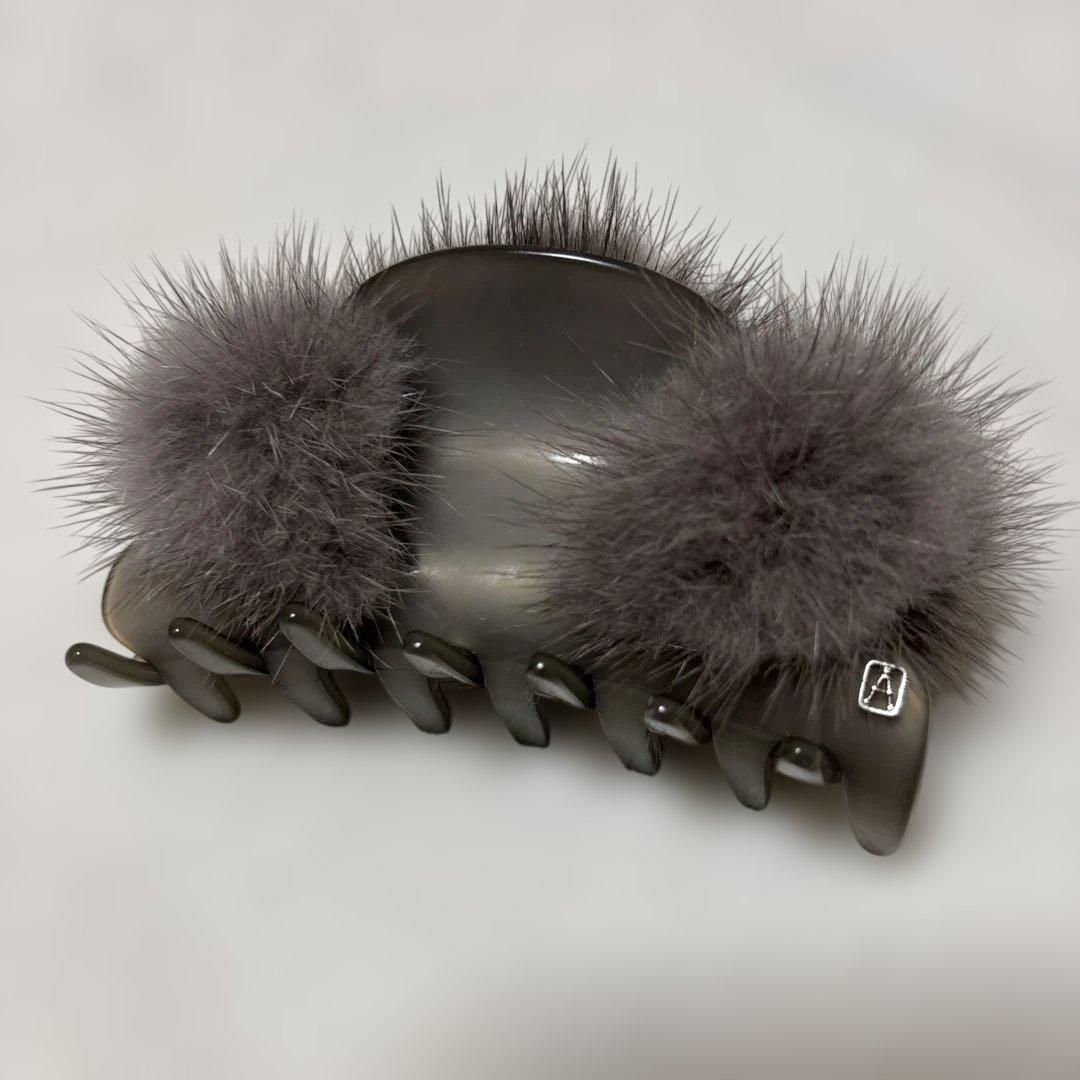 Alexandre de Paris minkヘアクリップ