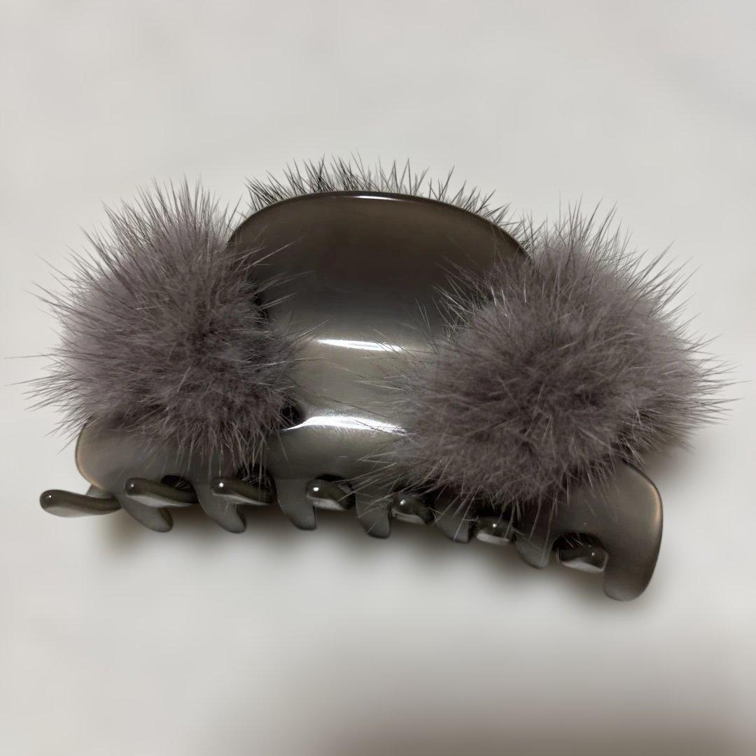 Alexandre de Paris minkヘアクリップ