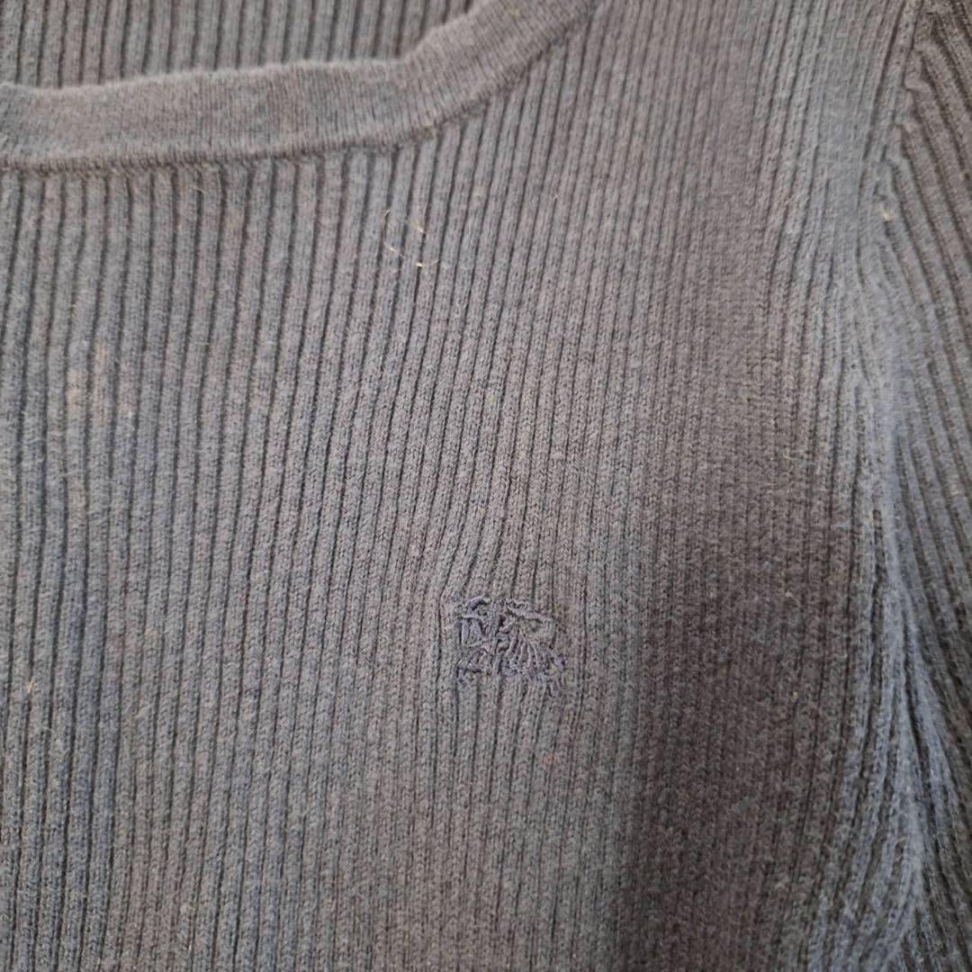 バーバリーブルーレーベル✨ニットドッキングワンピース チェック ベルト付