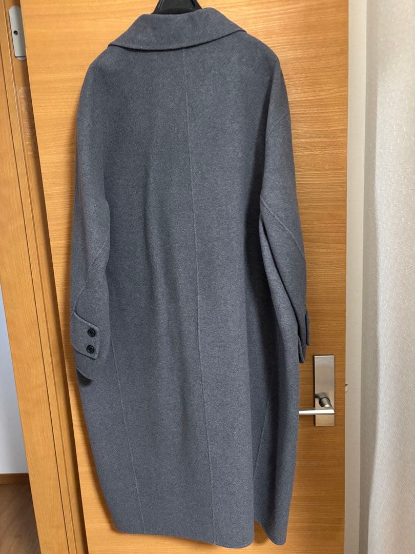 美品　LOHEN ハードメルトンリバーピーコート　クリーニング済み　M.GREY