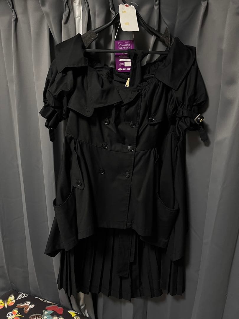 alice auaa トレンチコート【ブラック】