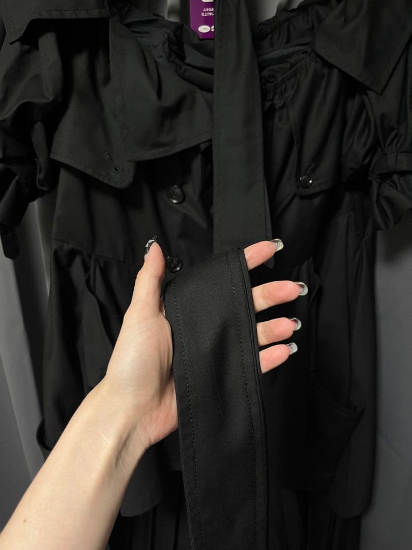 alice auaa トレンチコート【ブラック】