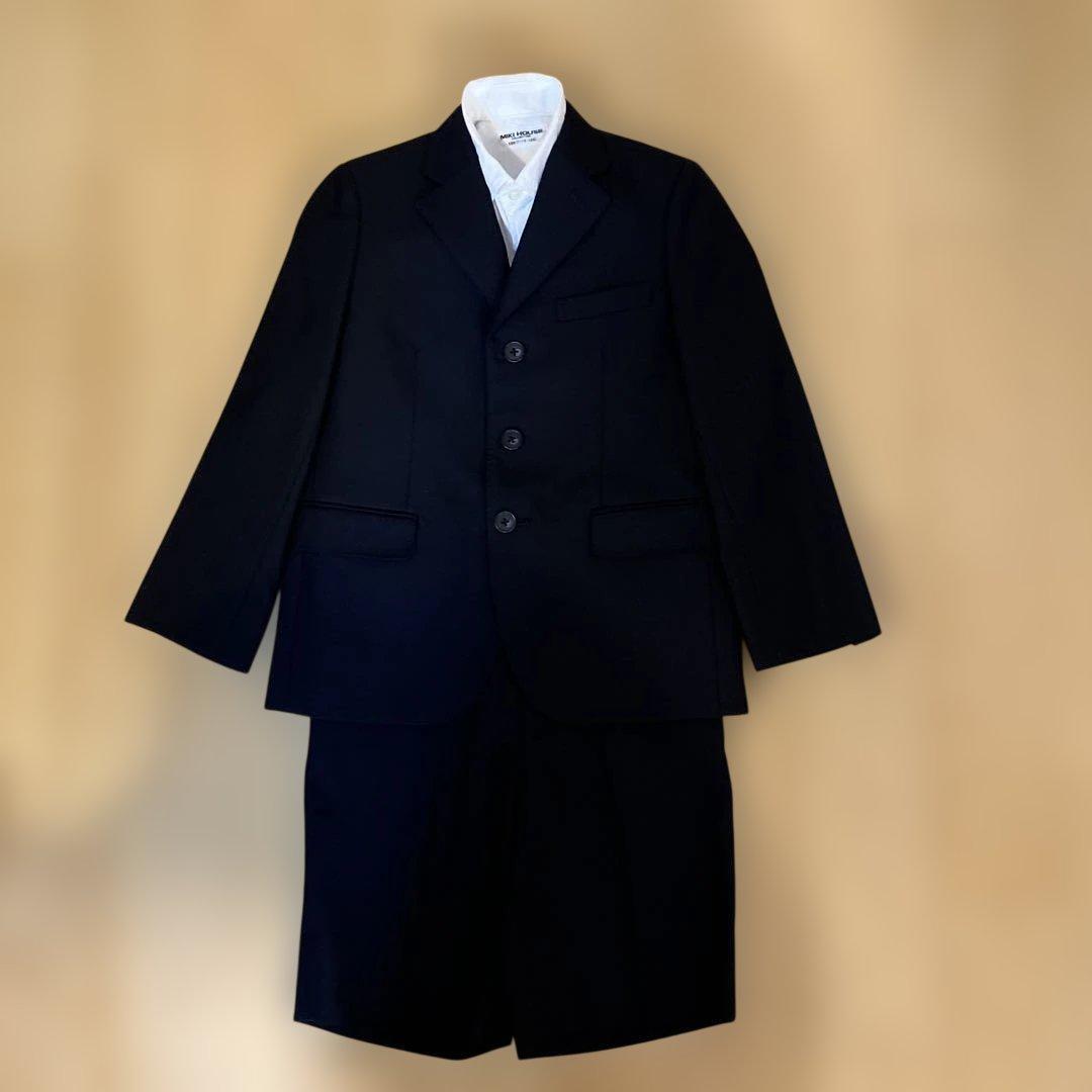 卒園式　お受験　MIKI HOUSE 120センチ　スーツ上下、シャツ3点セット