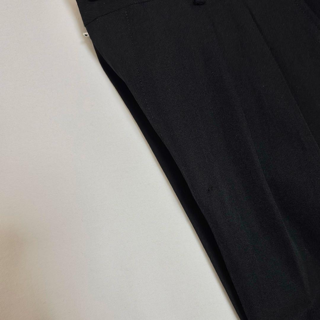 希少00s 美品 コムデギャルソンオム 田中オム 黒ウールギャバジンセットアップ