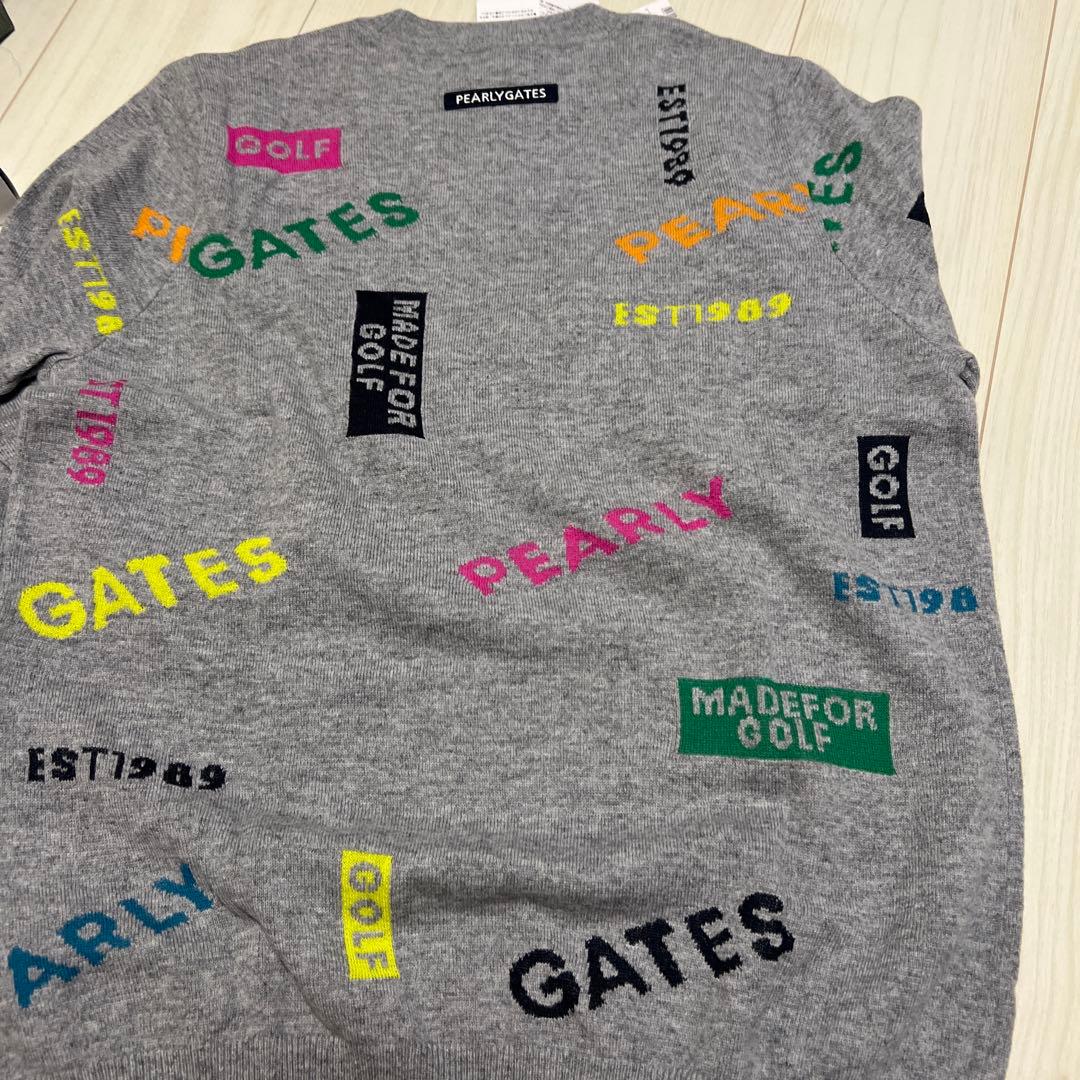 パーリーゲイツ　サイズ4 新品　セーター　ニット クルーネック