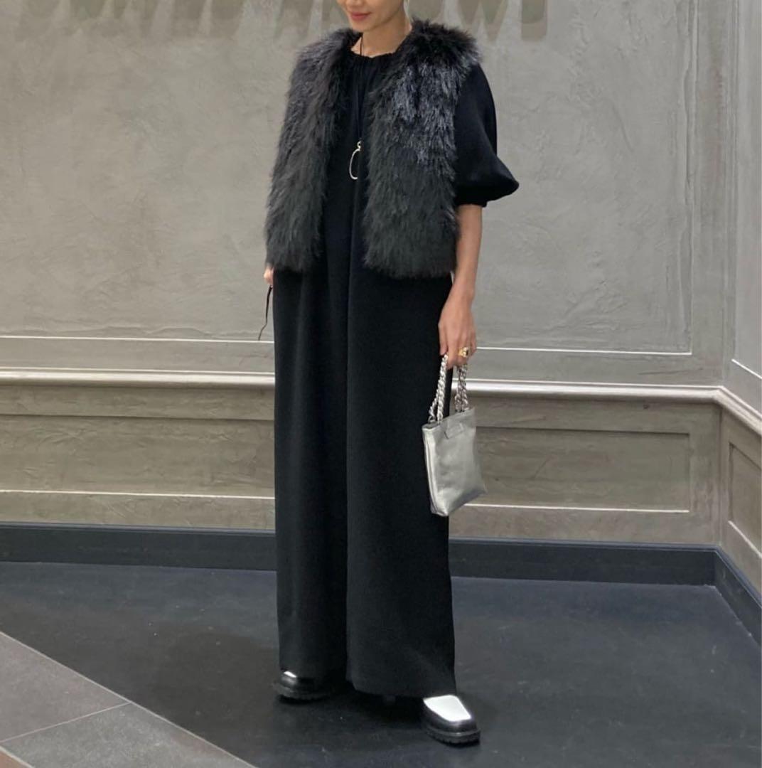 UNITED ARROWS 美品 フェイクファーショートベスト