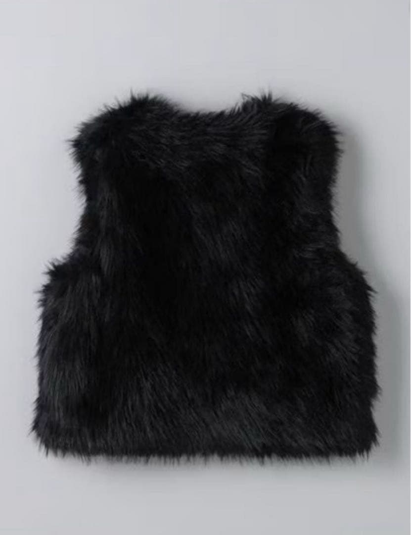 UNITED ARROWS 美品 フェイクファーショートベスト