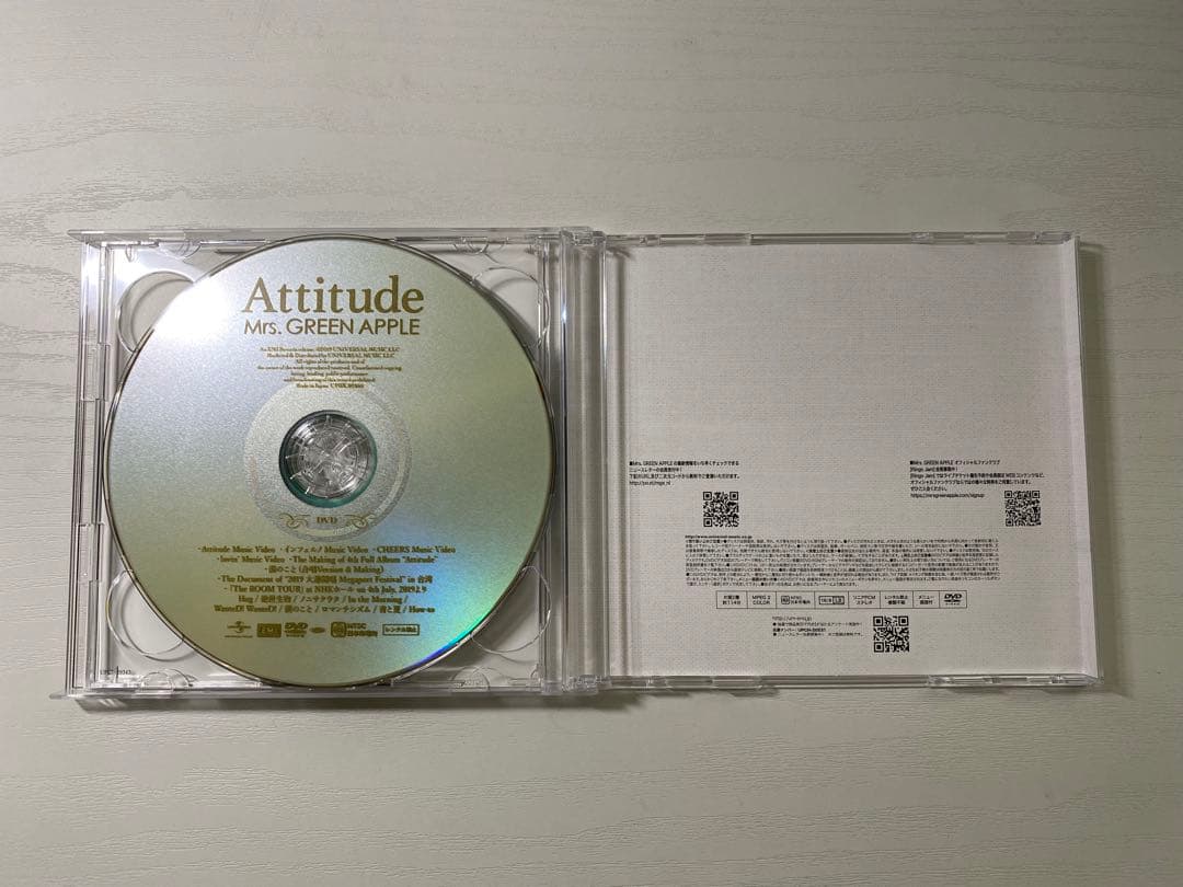 【初回限定盤 特典付】Attitude／Mrs. GREEN APPLE