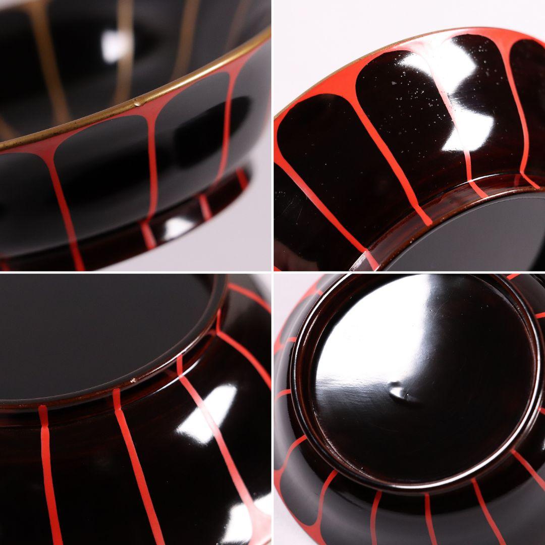 漆芸 木製漆器 菊花 蒔絵 黒塗 木皿 小皿 十六客 10.6cm【MA297】