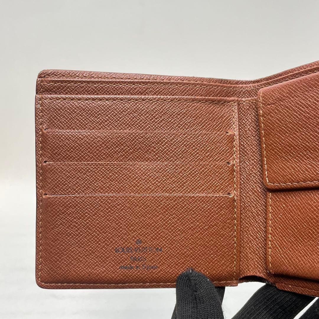 2844 ルイヴィトン モノグラム 二つ折り財布 ポルトフォイユ マルコ