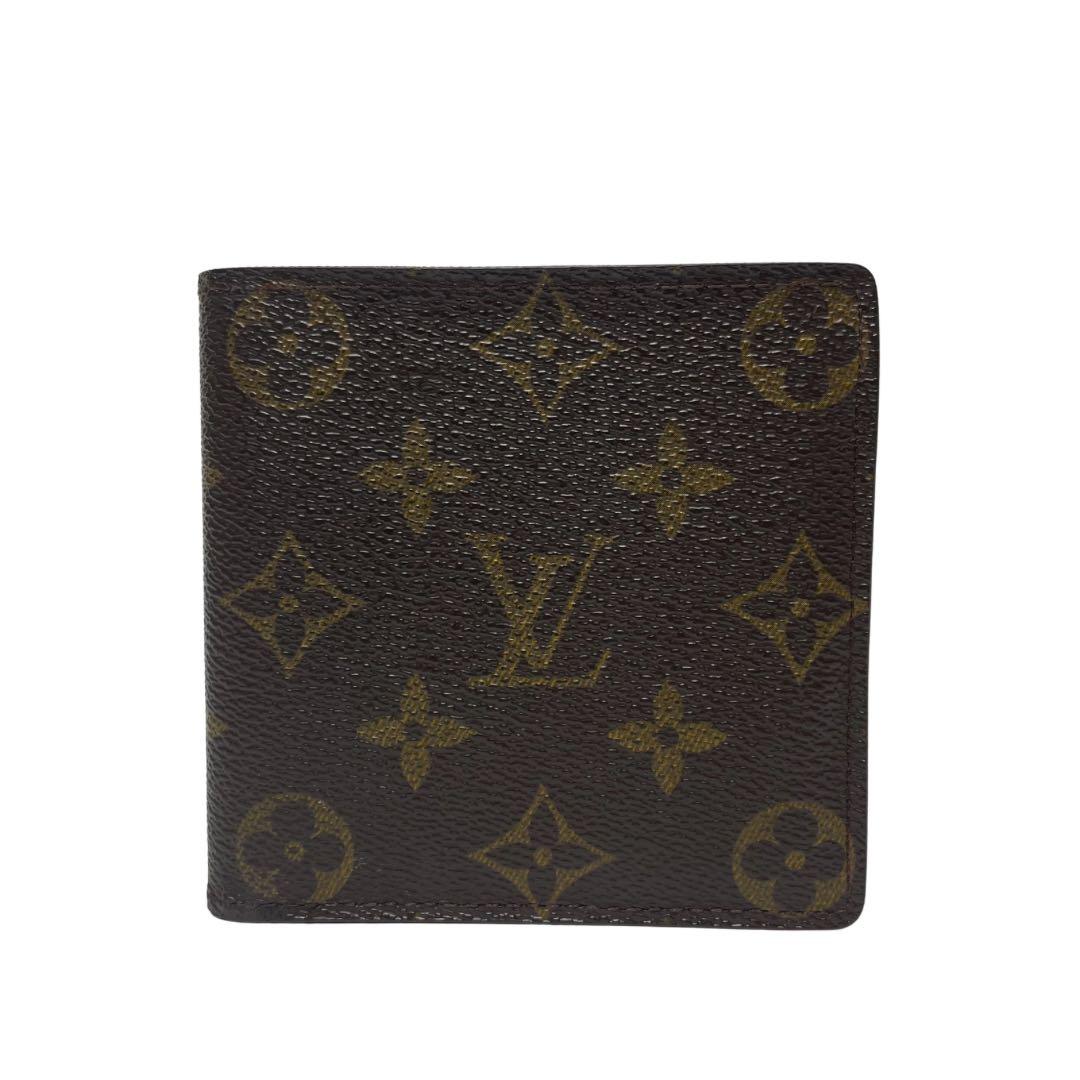 2844 ルイヴィトン モノグラム 二つ折り財布 ポルトフォイユ マルコ