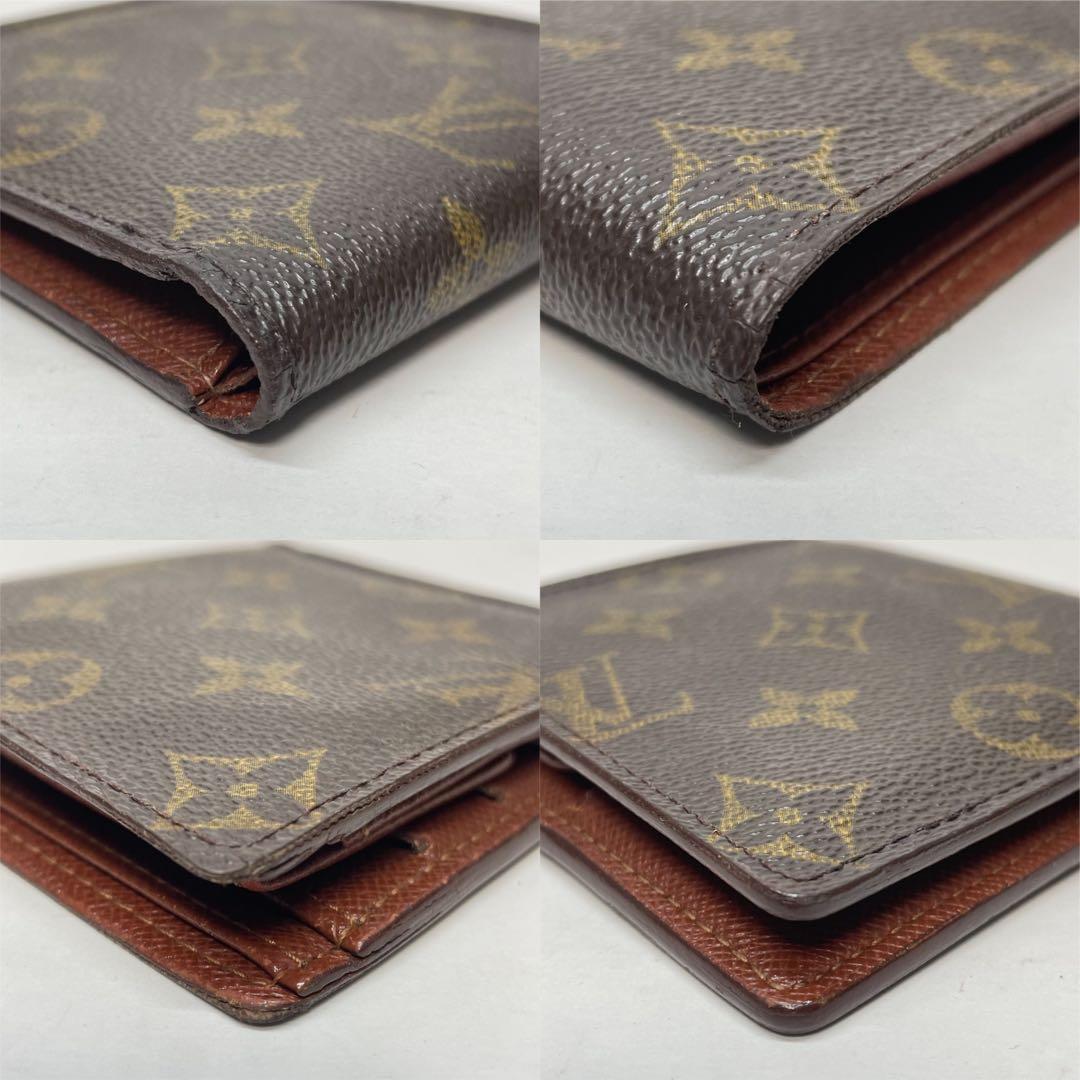 2844 ルイヴィトン モノグラム 二つ折り財布 ポルトフォイユ マルコ