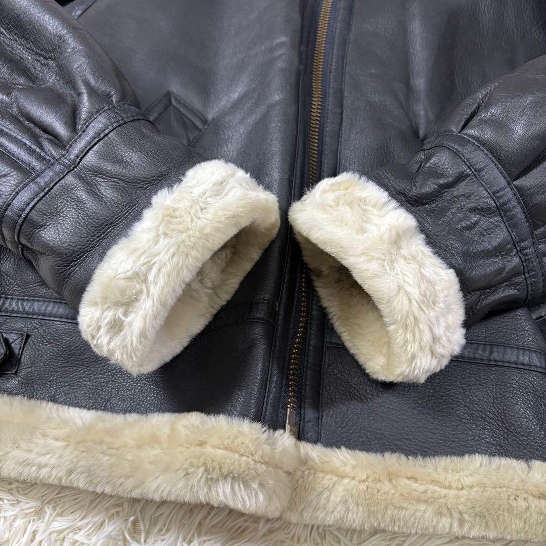 ✨激レア✨状態良好 BOSSジャン 2000年限定モデル 肉厚レザー B-3