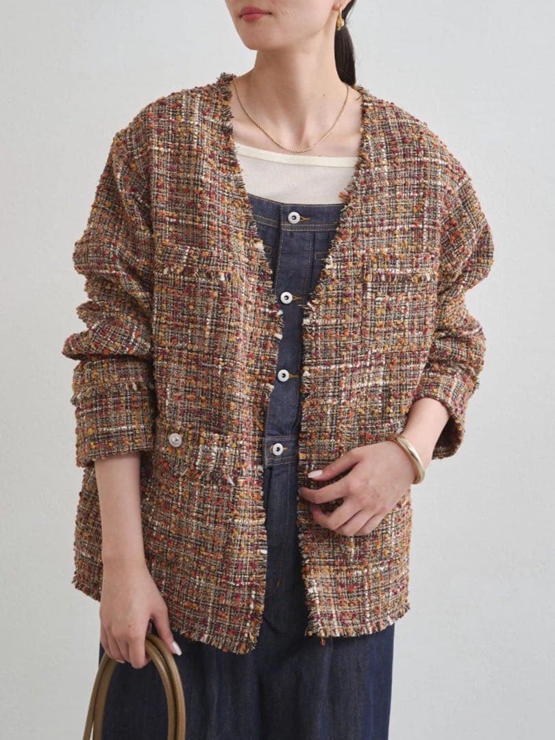 LOUNGEDRESS ミックスツイードジャケット