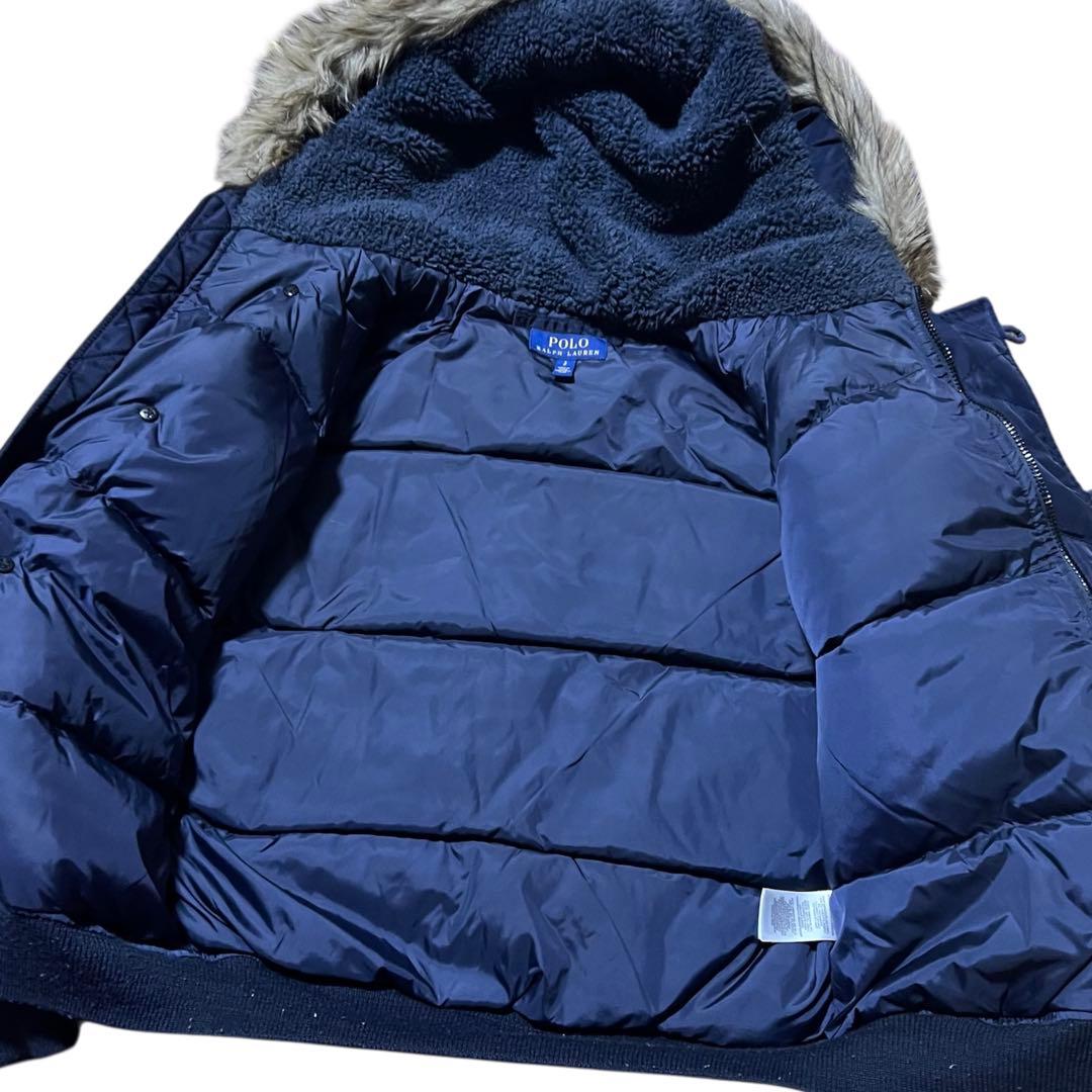 ポロラルフローレン N-2B フライトジャケット ダウン ネイビー　希少Sサイズ