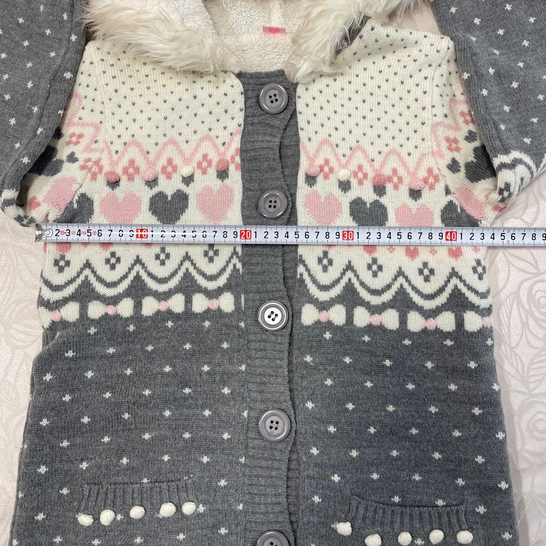 mezzo piano ハート柄セットアウターコートパンツマフラーまとめ売り