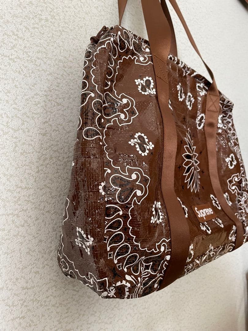 【わをん】Supreme バンダナ柄 ボストンバッグ