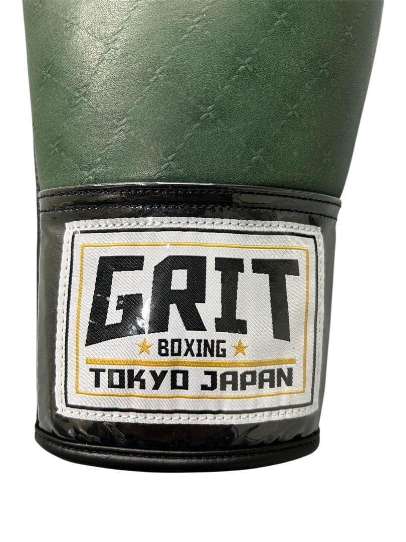 GRIT LACE UP GLOVE DARK GREEN JAPAN 本革製