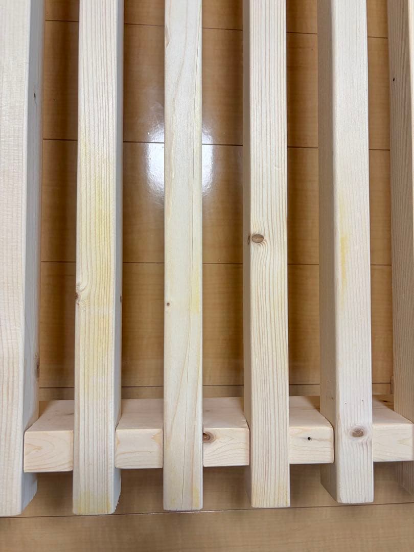 喜之木 シングル スノコ ベッド 木製 組み立て金具付き