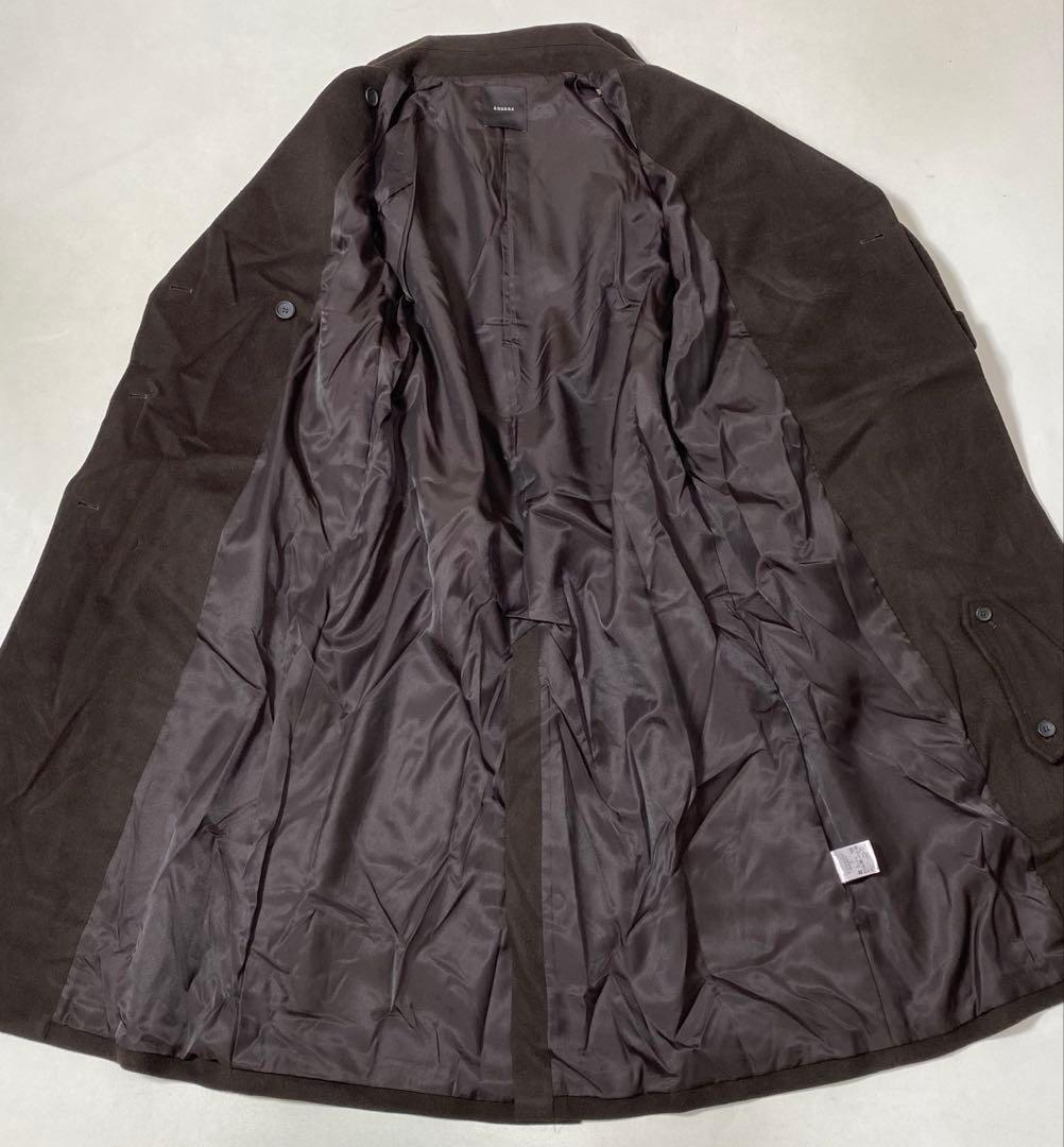 ánuans アニュアンス ウールトレンチコート ダークブラウン