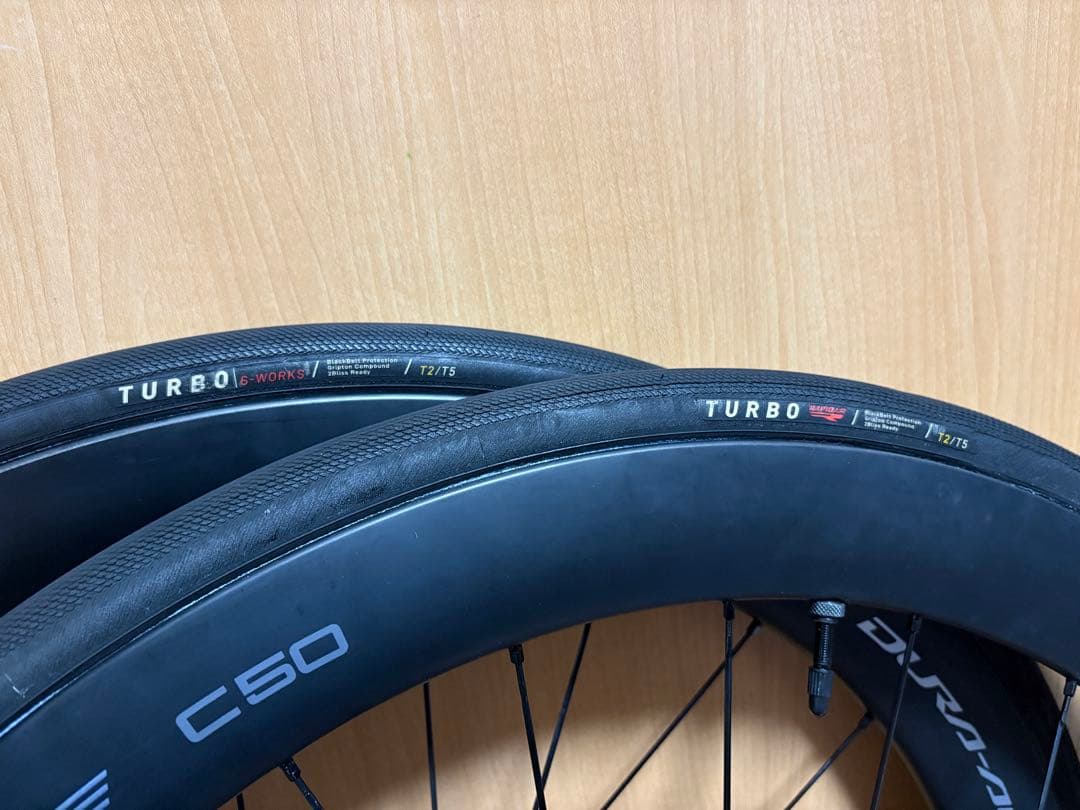 WH-9270-C50 美品 DURA-ACE チューブレスホイール 前後セット