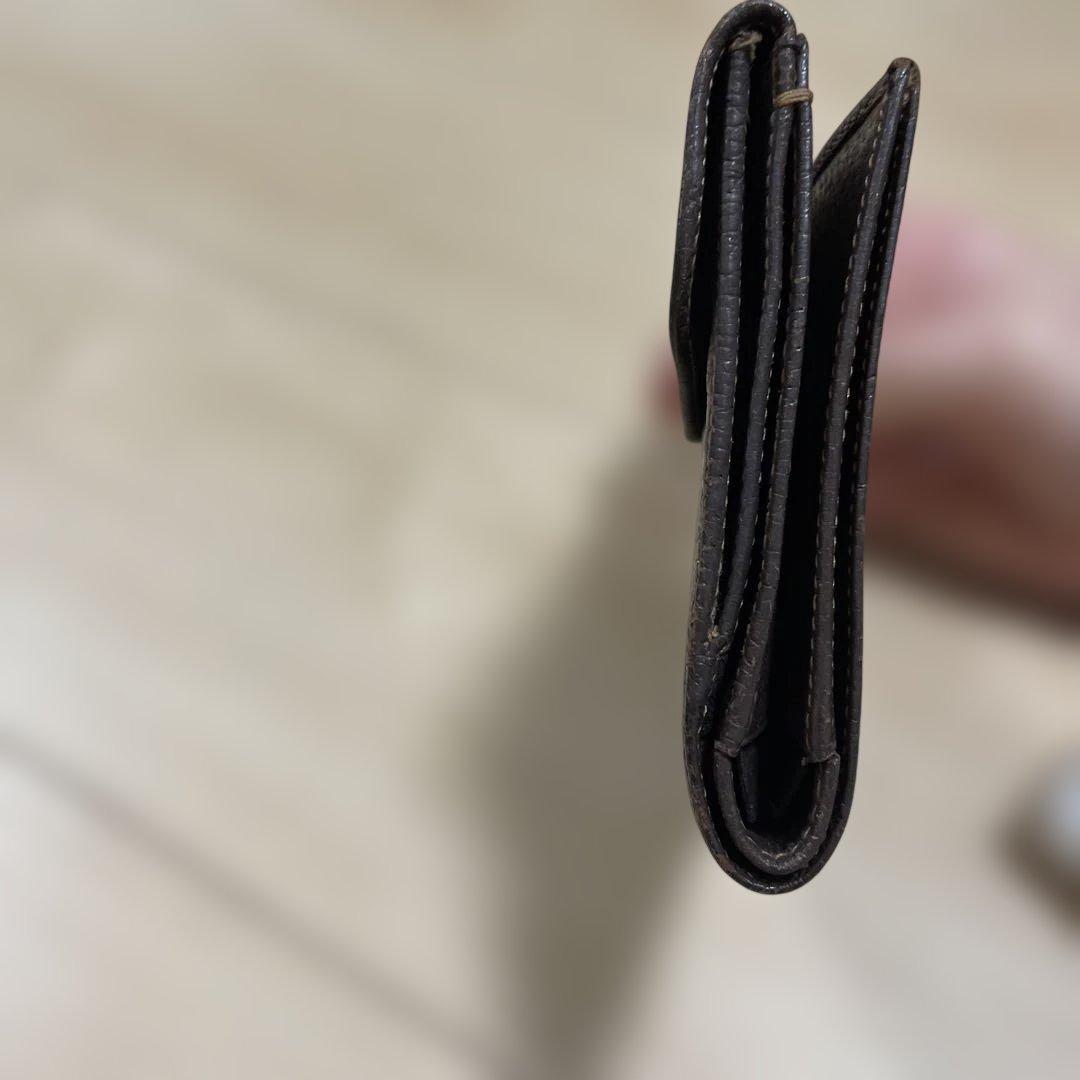 希少 グッチ GUCCI 財布 二つ折 ブラウン