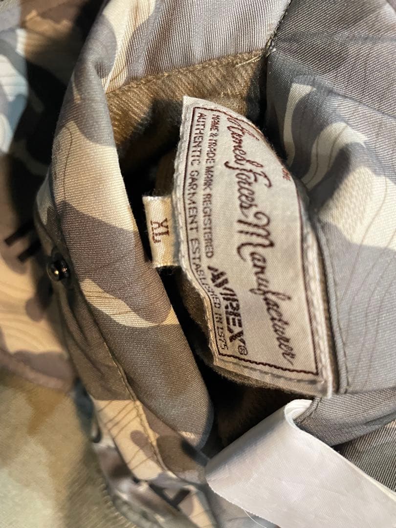 アヴィレックス迷彩 MA-1ジャケット FITY