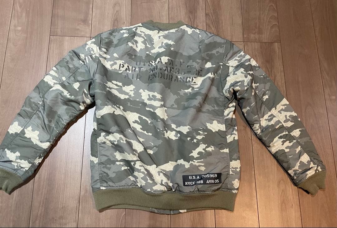 アヴィレックス迷彩 MA-1ジャケット FITY
