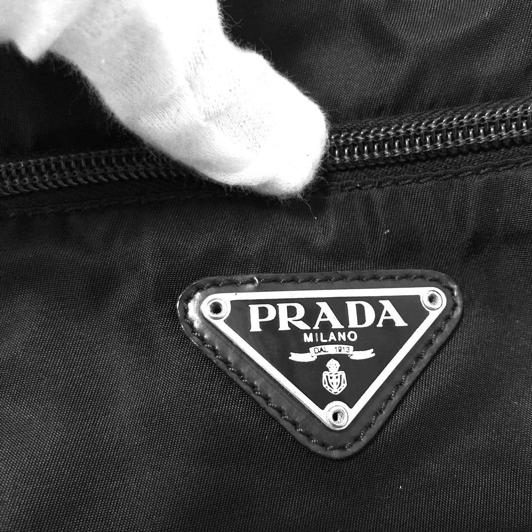 美品　PRADA プラダ　トートバッグ　ナイロン　ブラック　黒　ショルダーバッグ