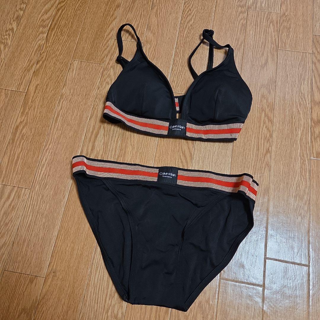   セパレート水着 L ブラック・オレンジ