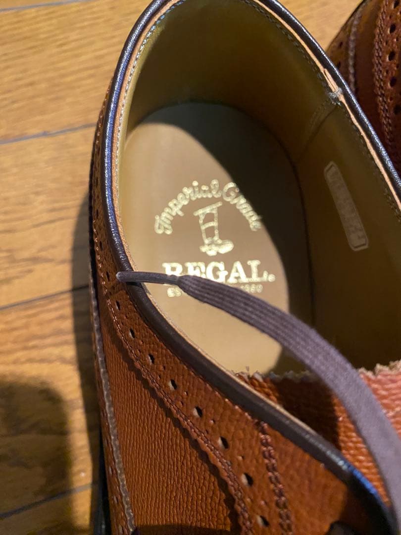 高級 リーガル 27 2235 インペリアルグレード ウイングチップ ブラウン