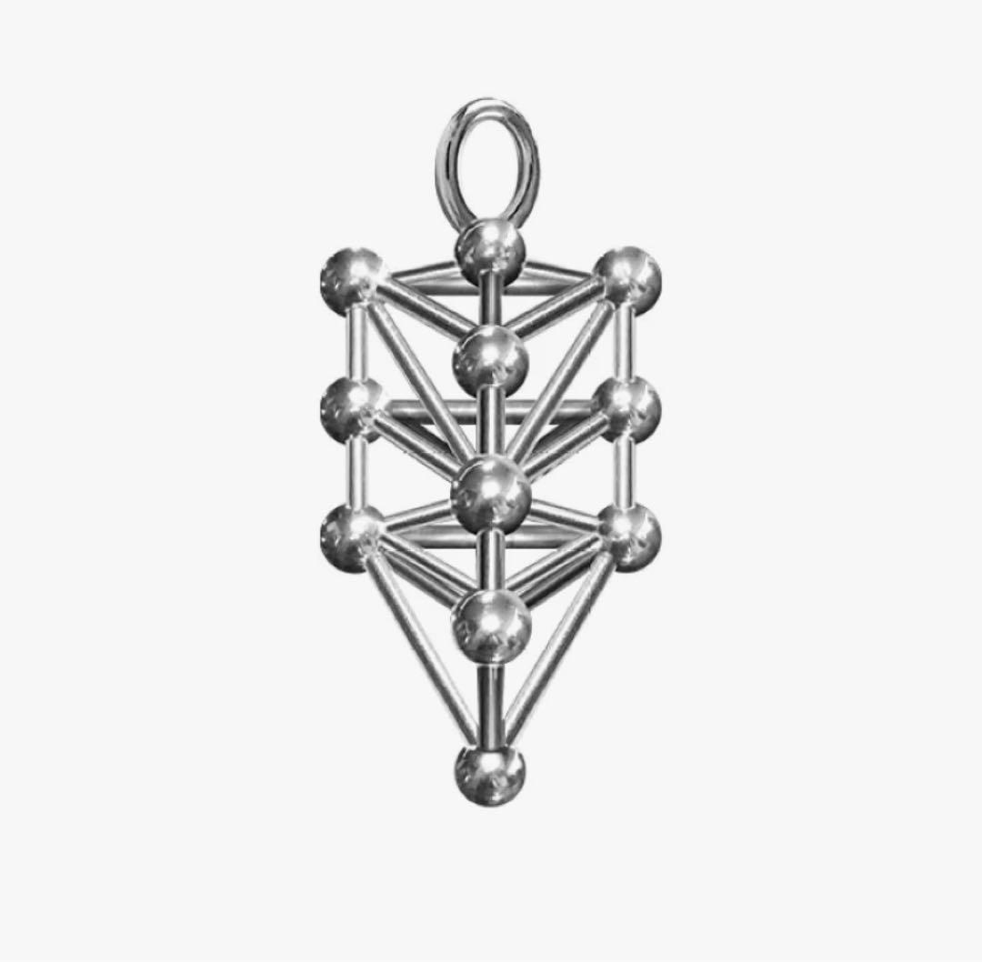 立体カバラ パドマ　ネックレス SVシルバータイプ　ユニカ　電磁波対策