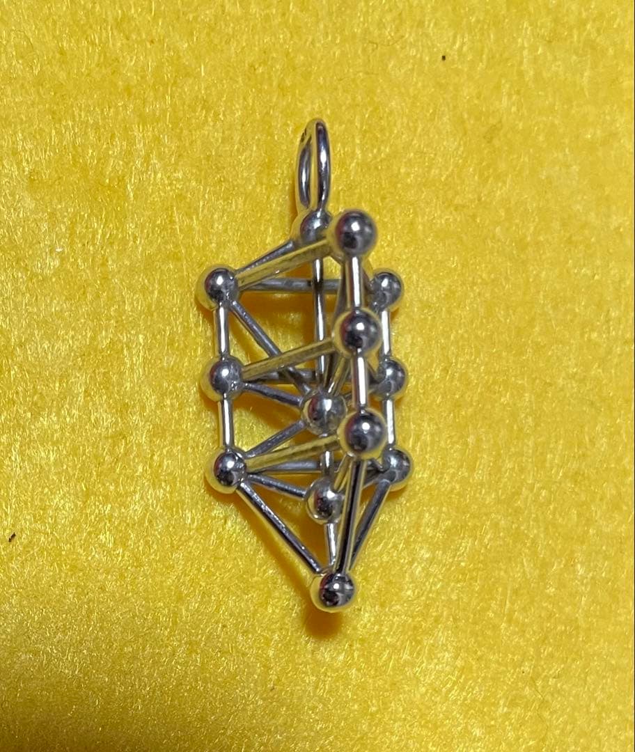 立体カバラ パドマ　ネックレス SVシルバータイプ　ユニカ　電磁波対策