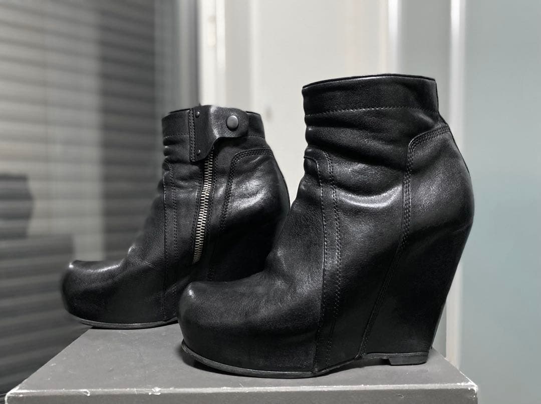 Rick Owens 廃盤 Wedge heel boots drkshdw
