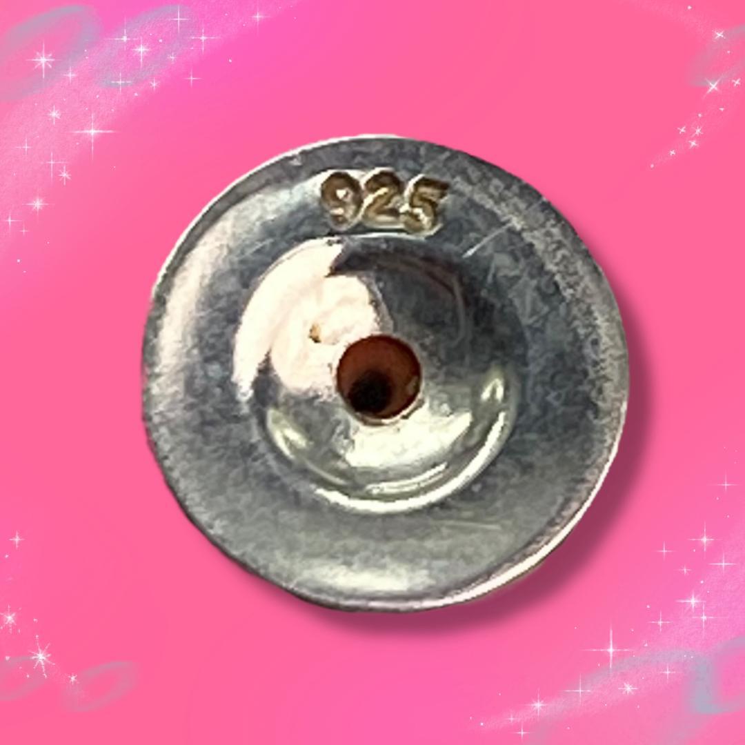 《美品》 ジャスティンデイビス　ピアス片耳　クラウン　SV925　ポストK18