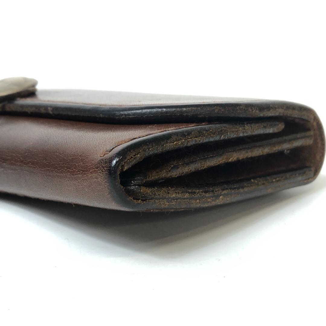 9F314/ゴローズ/長財布/インディアン/コンチョボタン/サドルレザー/茶色
