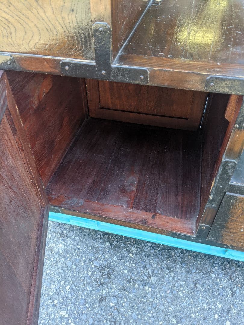 時代物　階段箪笥　和箪笥　両開き　　箪笥