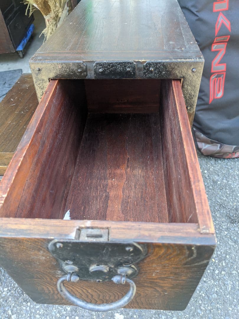 時代物　階段箪笥　和箪笥　両開き　　箪笥