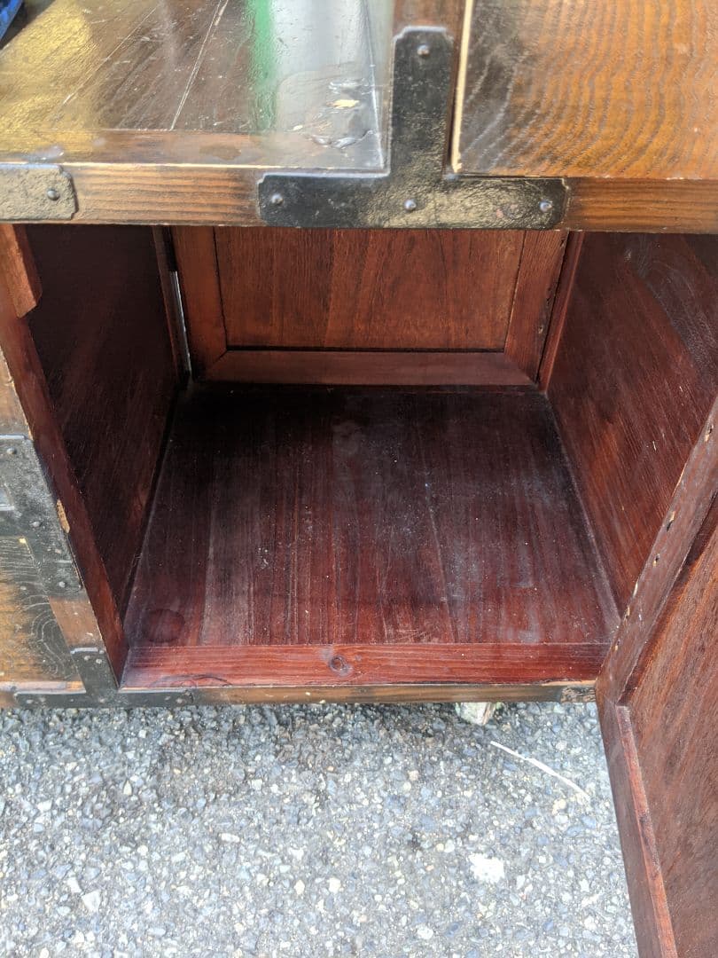 時代物　階段箪笥　和箪笥　両開き　　箪笥