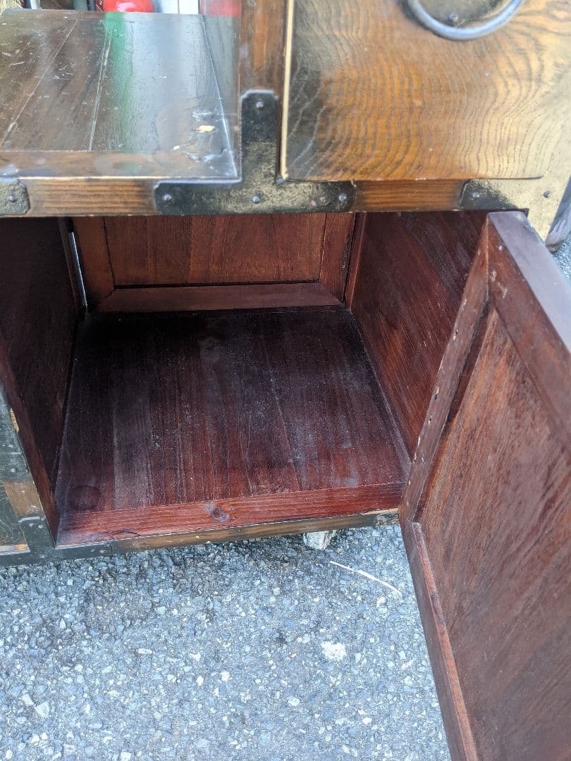 時代物　階段箪笥　和箪笥　両開き　　箪笥