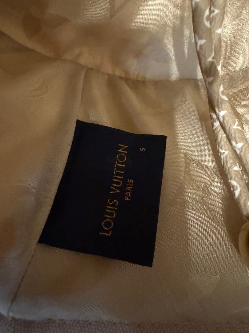 ルイヴィトン　LVロゴ　バケットハット　ホワイト　Sサイズ　M77574