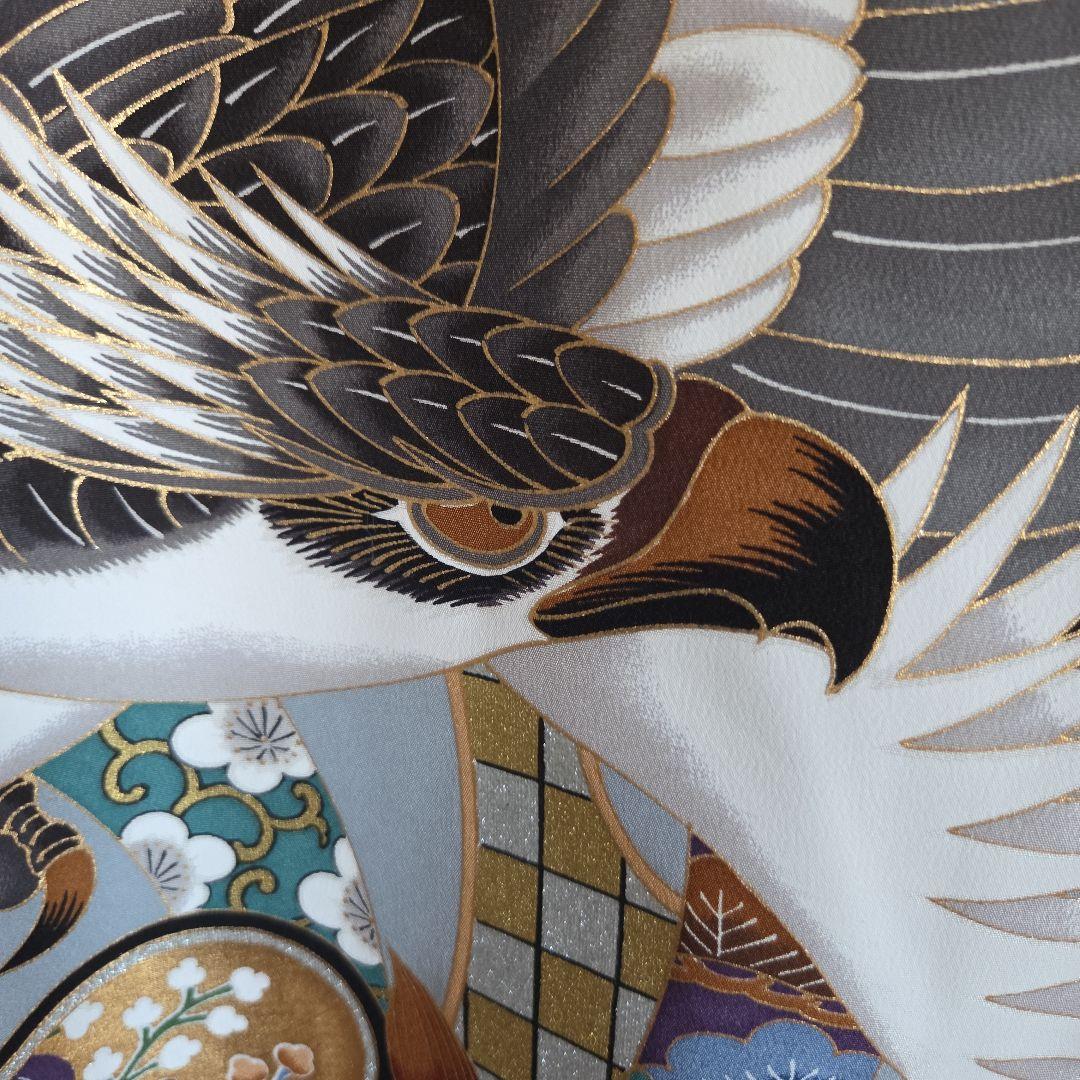 1-19　正絹　男の子お祝い着物　長襦袢付き　産着　七五三　逸品