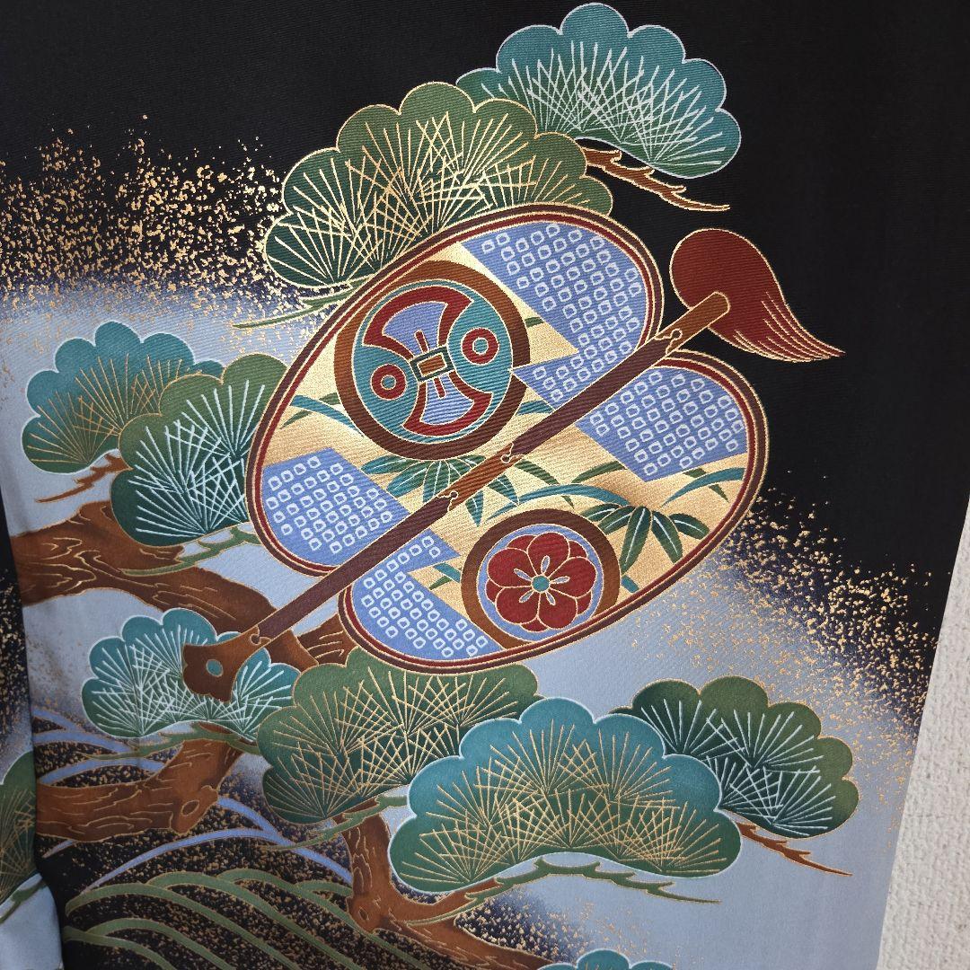 1-19　正絹　男の子お祝い着物　長襦袢付き　産着　七五三　逸品