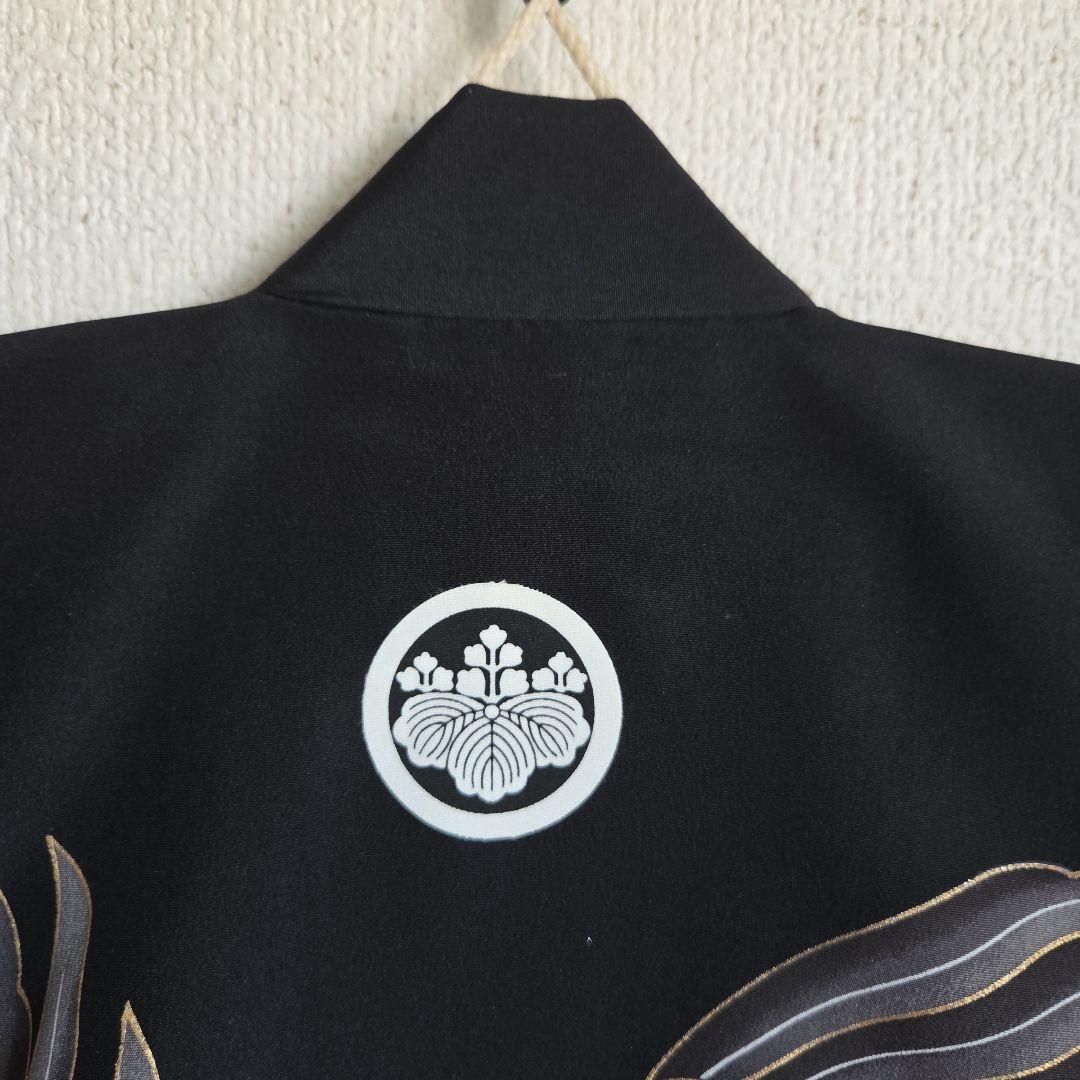 1-19　正絹　男の子お祝い着物　長襦袢付き　産着　七五三　逸品