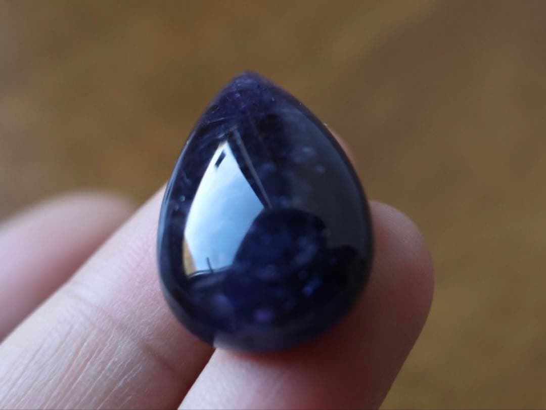 えじもっこ アイオライト　クンツァイト　マクラメ　ネックレス