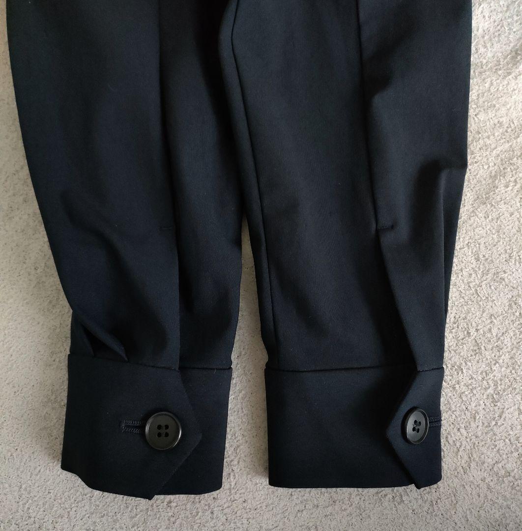 美品　コラム　estnation VネックIラインワンピース ネイビー